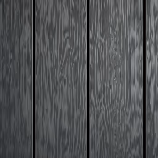 Fa hatású acél kerítésléc közeli részlet a realisztikus erezet mintázattal